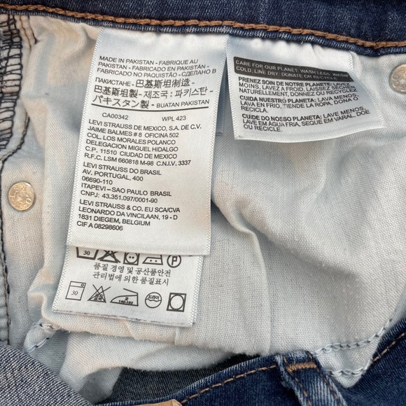 Levi's Curvy Bootcut Jeans Dark Wash Denim Classic Fit Women Size 31x28 Mid-rise - Picture 8 of 9